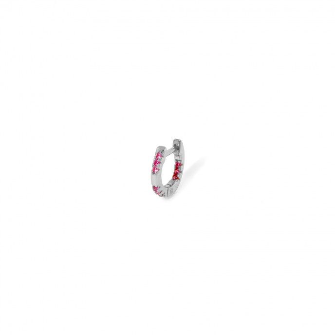 SILVER SHINY HOOP