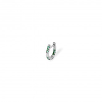 SILVER SHINY HOOP