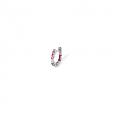 SILVER SHINY HOOP