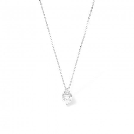 SILVER NECKLACE WITH HEART SILVER NECKLACE WITH HEART