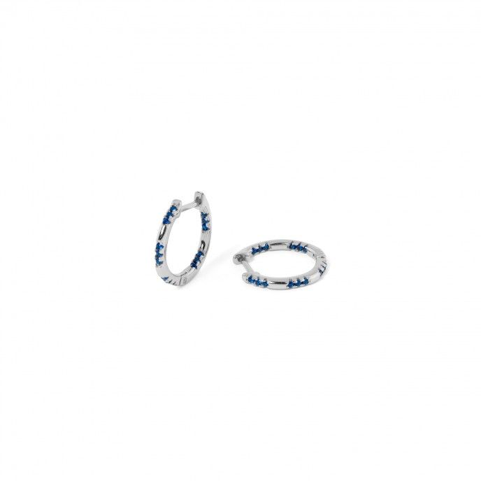 SILVER SHINY HOOPS