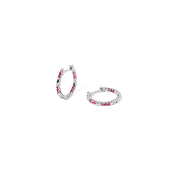 SILVER SHINY HOOPS