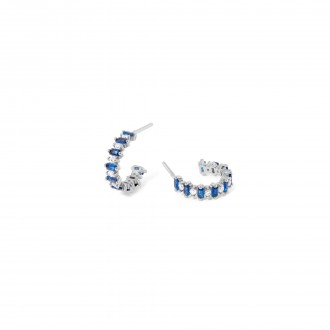 SILVER SHINY HOOPS