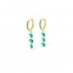 Gold Plated Silver - Green