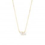 Gold Plated Silver - Zircon