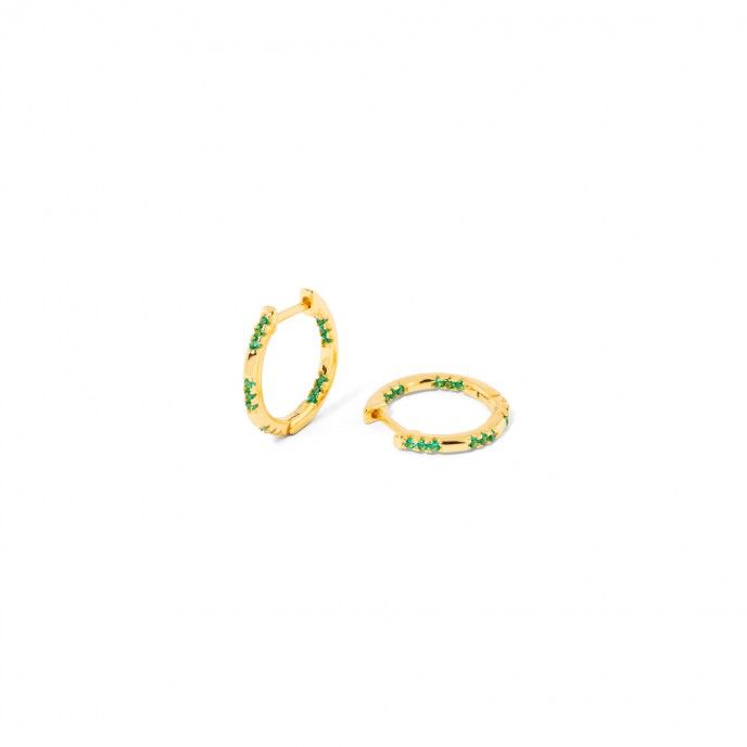 SILVER SHINY HOOPS