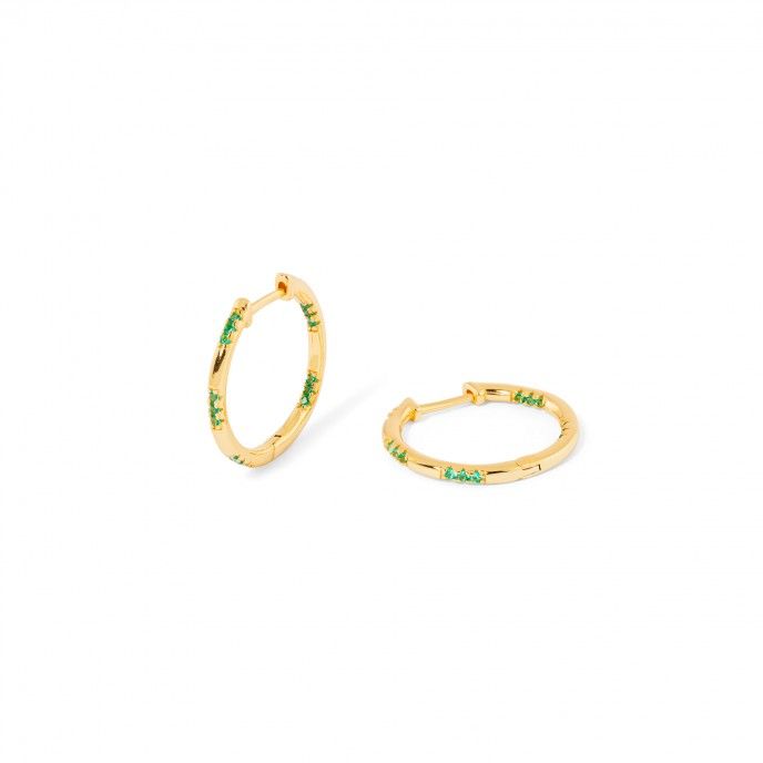SILVER SHINY HOOPS