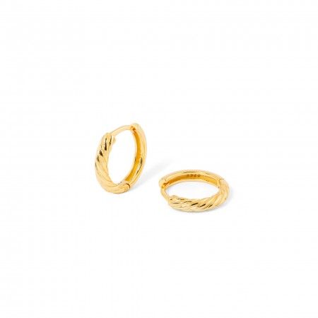 SILVER TWISTED HOOPS