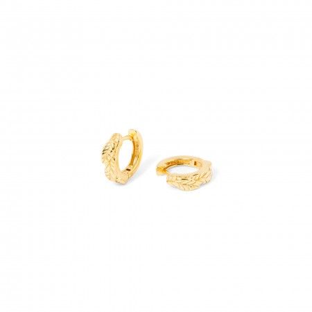 SILVER LEAF HOOPS