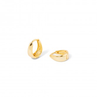 SILVER OVAL HOOPS