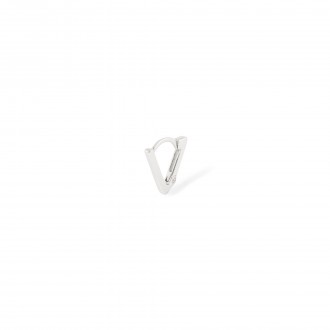SILVER TRIANGLE HOOP