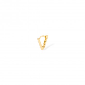SILVER TRIANGLE HOOP