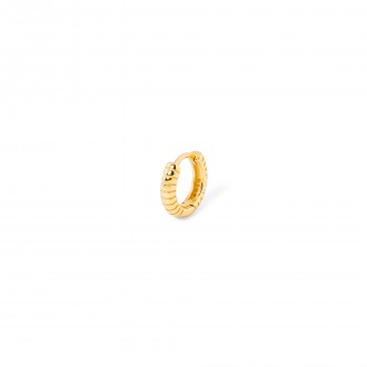 SILVER SRIPE HOOP