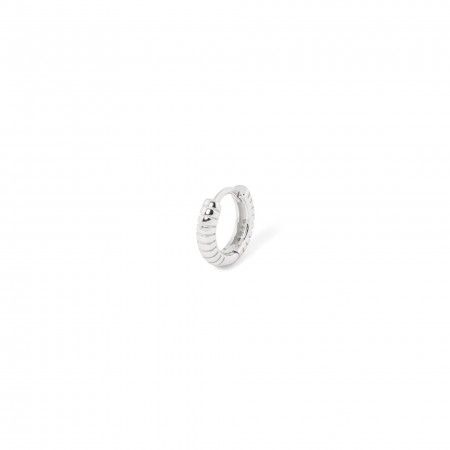 SILVER SRIPE HOOP