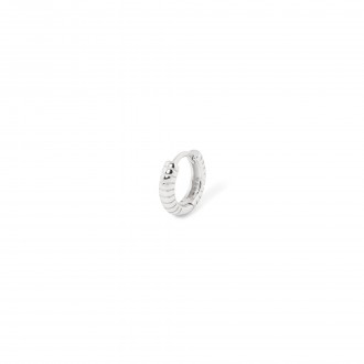 SILVER SRIPE HOOP