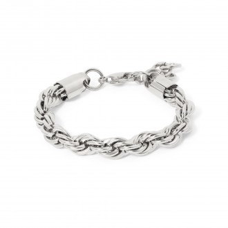 PULSERA DE ACERO RETORCIDA PULSERA DE ACERO RETORCIDA