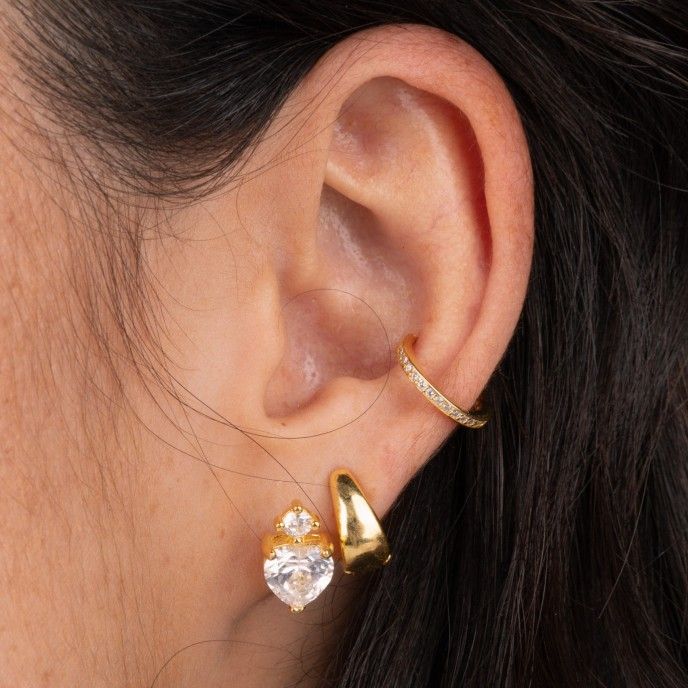 SILVER OVAL HOOPS