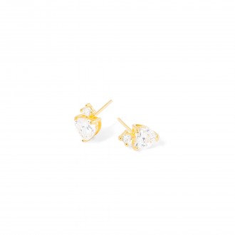 SILVER HEART EARRINGS