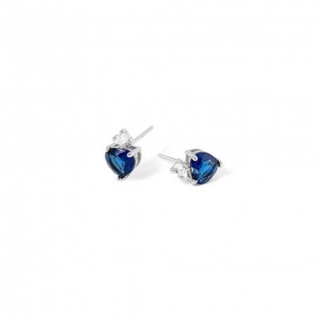 SILVER HEART EARRINGS