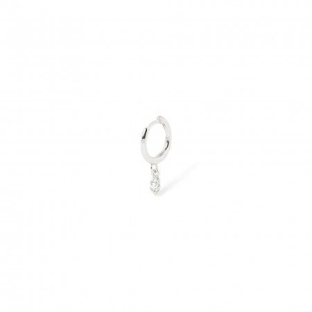 SHINY SILVER HOOP