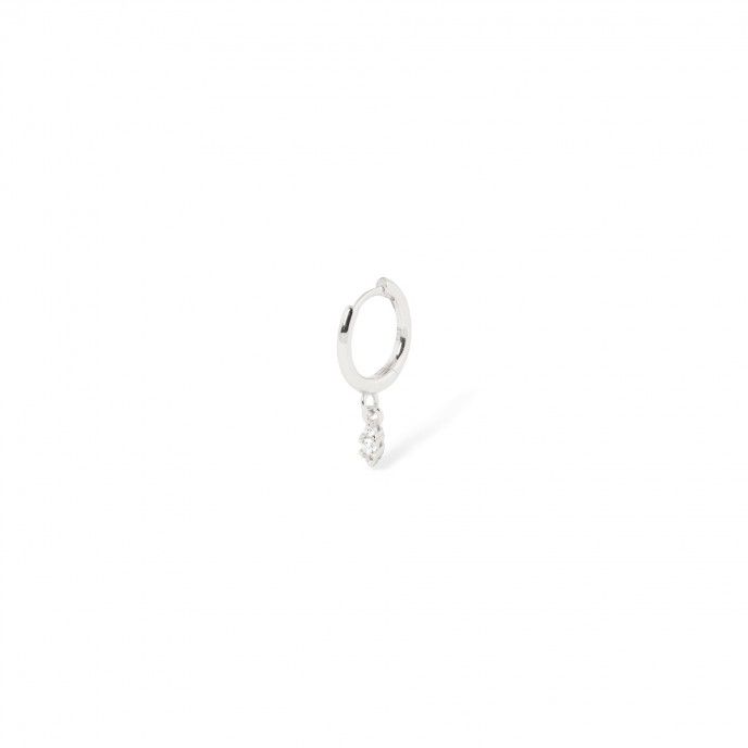 SHINY SILVER HOOP