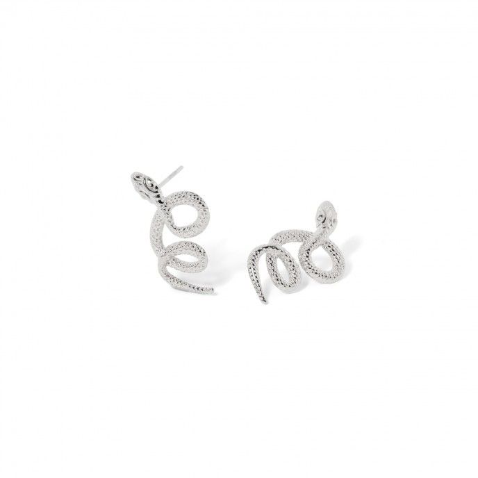 STEEL SNAKE EARRINGS