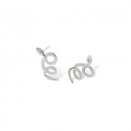 STEEL SNAKE EARRINGS