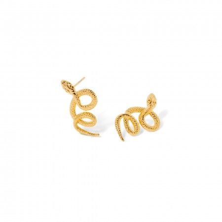 STEEL SNAKE EARRINGS