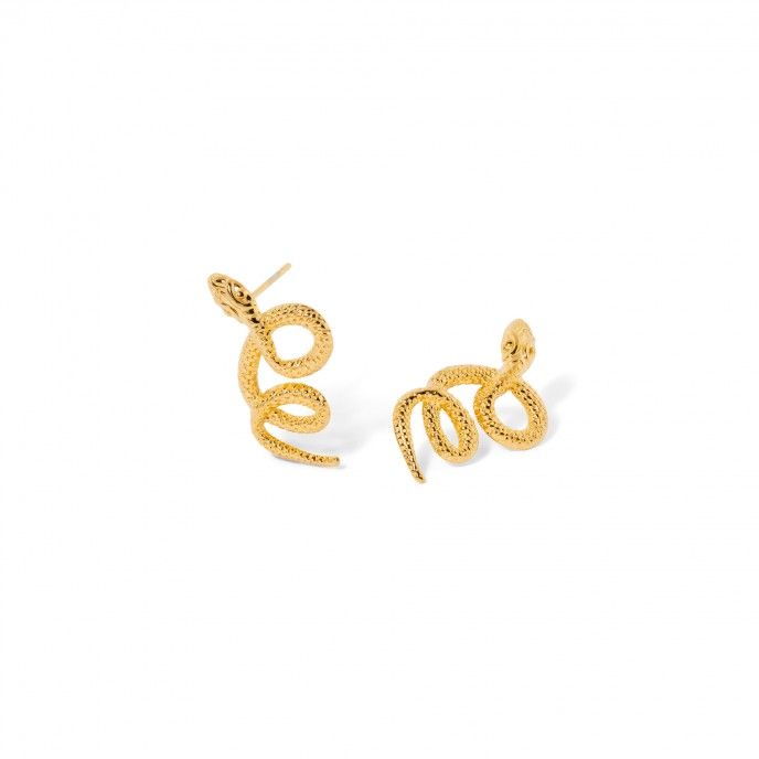 STEEL SNAKE EARRINGS
