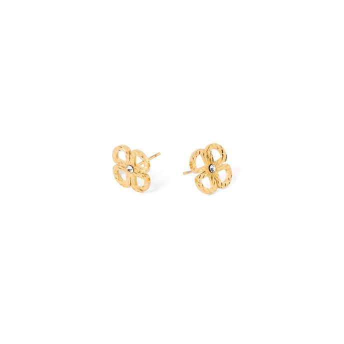 STEEL CLOVER EARRINGS