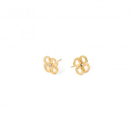 STEEL CLOVER EARRINGS
