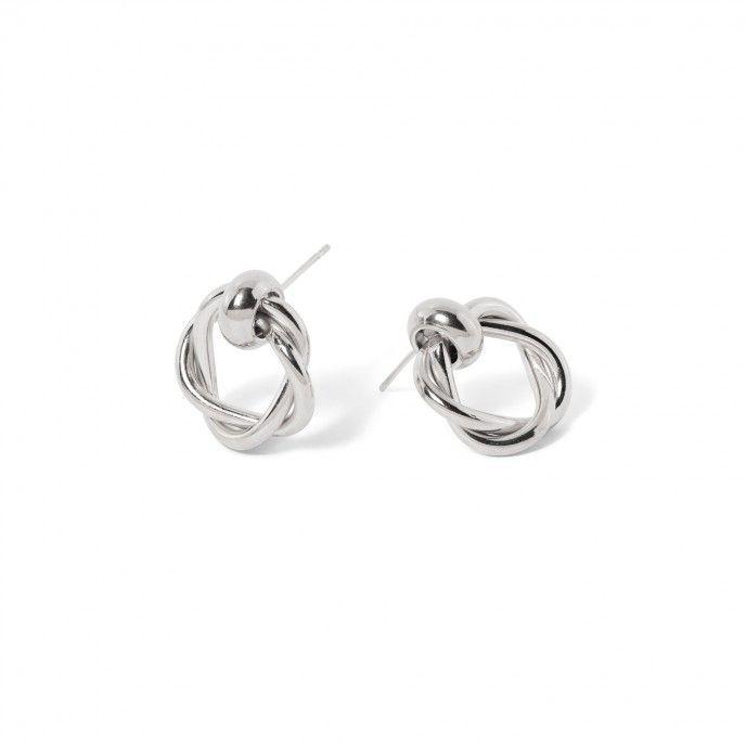 STEEL TWISTED EARRINGS