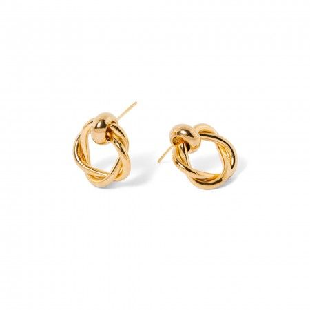 STEEL TWISTED EARRINGS