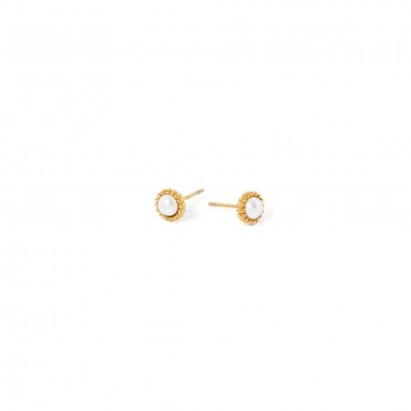 PEARL STEEL EARRINGS