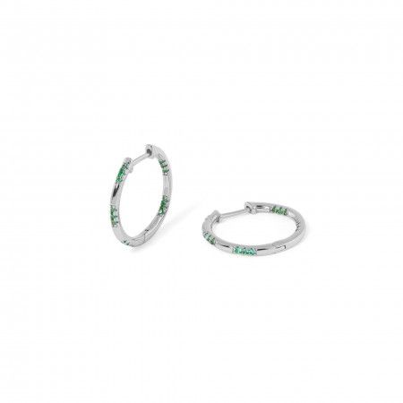 SILVER SHINY HOOPS