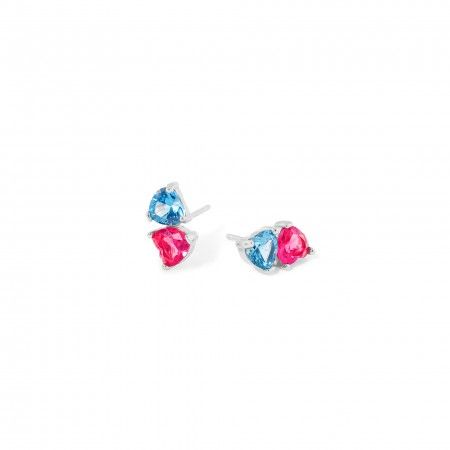 SILVER HEARTS EARRINGS