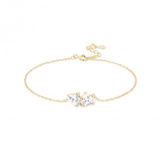 SILVER BRACELET WITH HEARTS