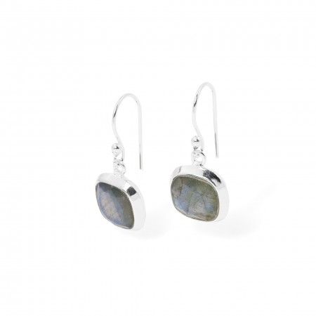BRINCOS LABRADORITE