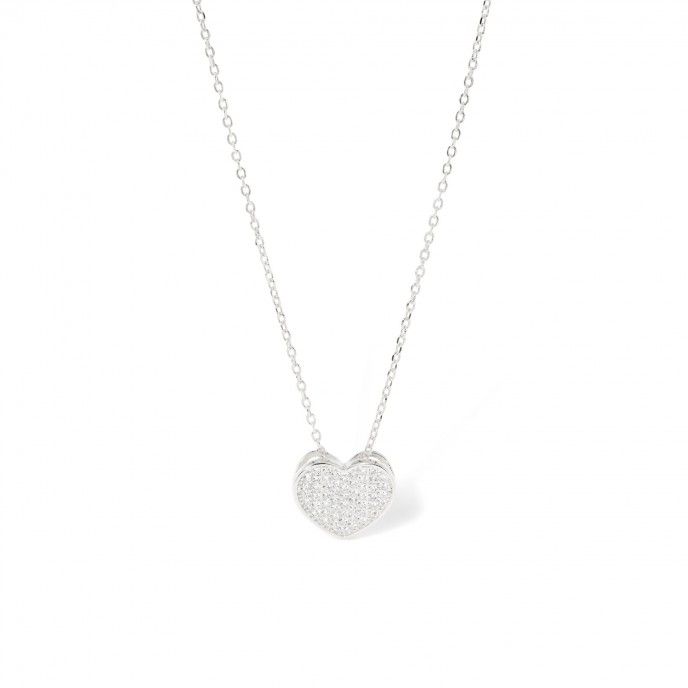 SILVER NECKLACE WITH HEART