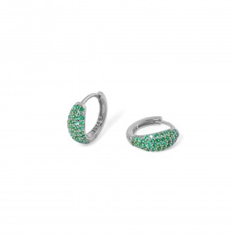 SILVER SHINY HOOPS