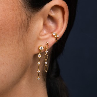 SILVER SHINY EARRINGS