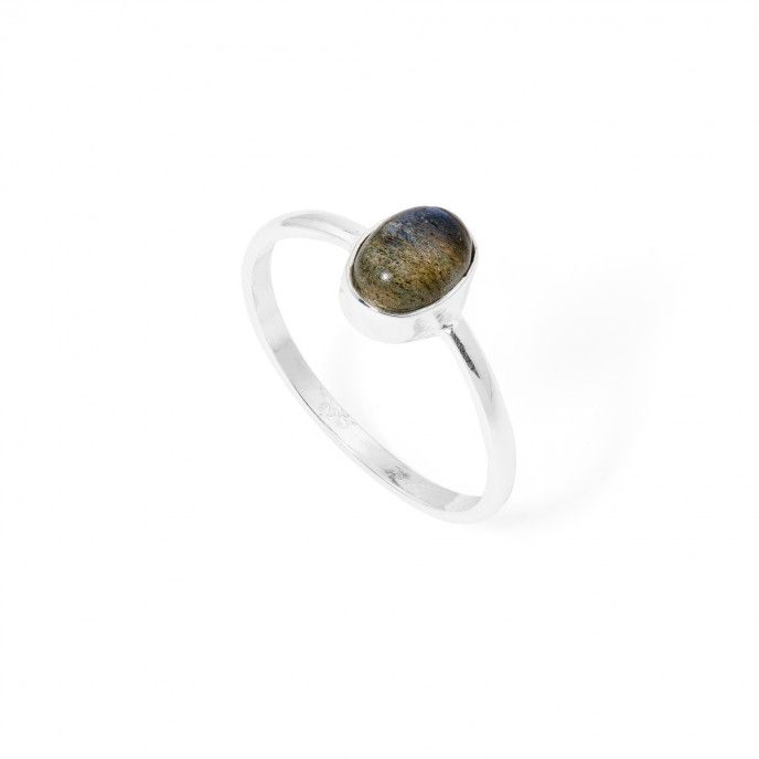 SILVER RING WITH STONE