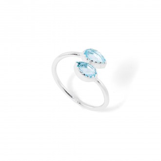 SILVER RING WITH STONE