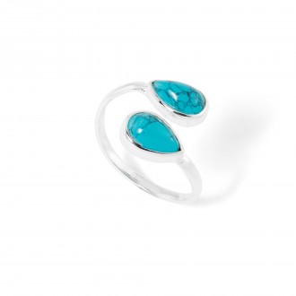 SILVER RING WITH STONE