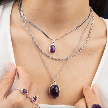 SILVER STONE PENDANT SILVER STONE PENDANT