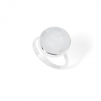 SILVER RING WITH STONE