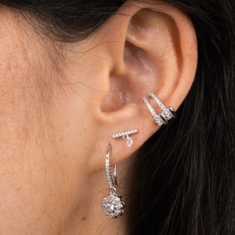 SILVER SHINY EAR CUFF