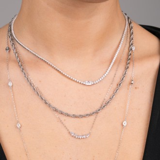SHINY SILVER CHOKER SHINY SILVER CHOKER