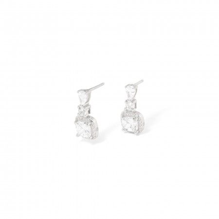 SILVER SHINY EARRINGS