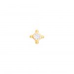 Plata con bao de oro de 18k - Blanco